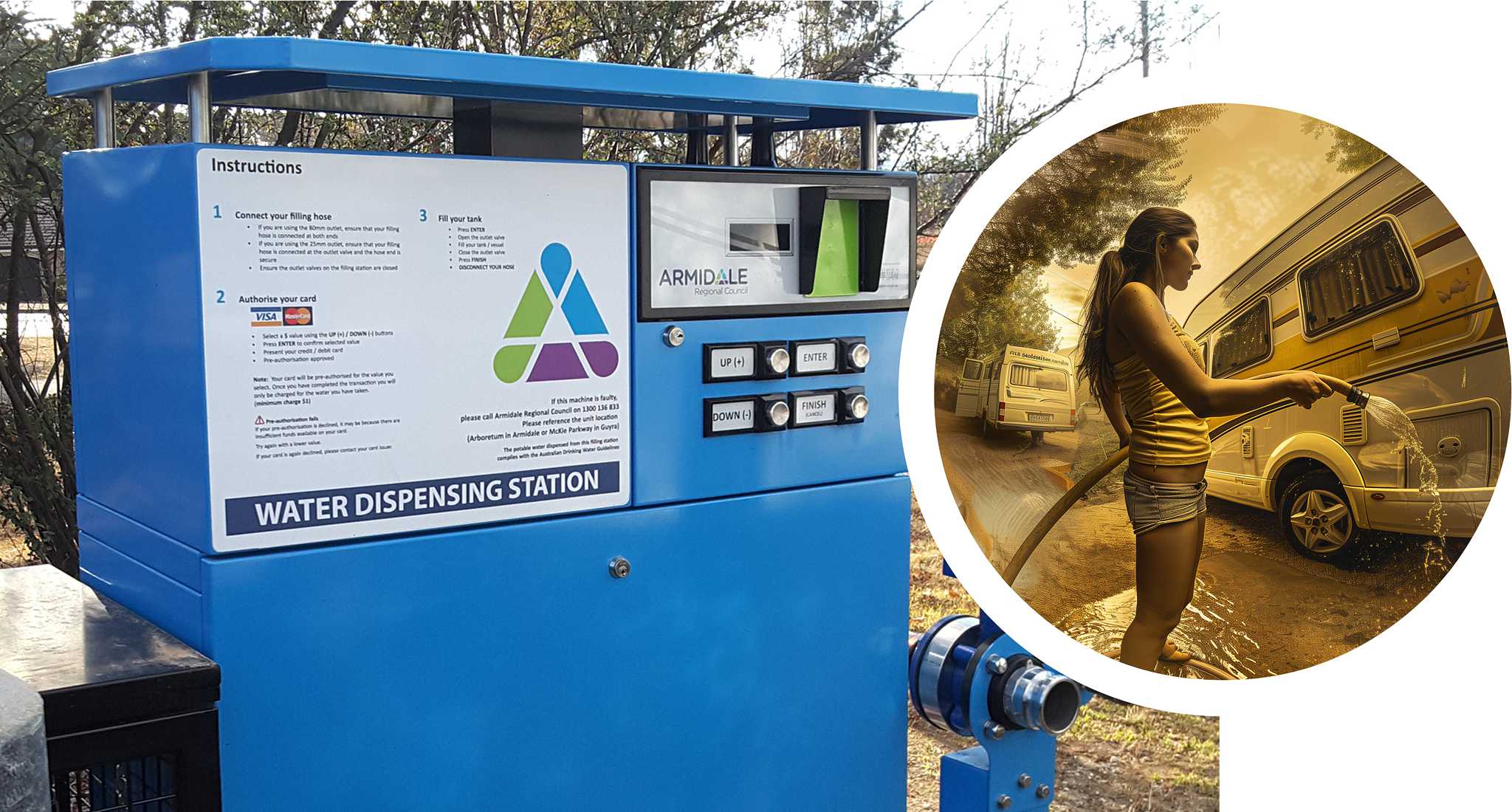 Abberfield Water Filling Station Home page Header web